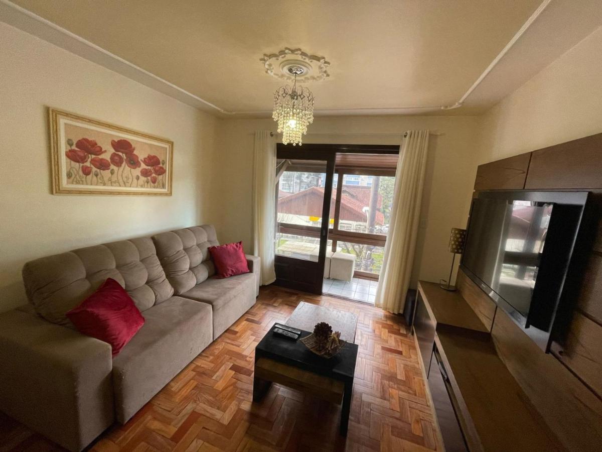 Apartamento Para 9 Pessoas - Blumenhaus 201 - Uma Quadra Da Rua Coberta! Gramado Exterior foto